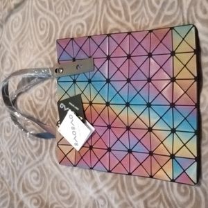 Issey Miyake BAO BAO rainbow iridescent tote